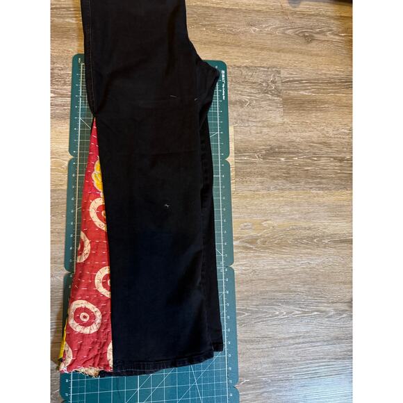 NWOT Vintage KiGi Couture KANTHA Upcycled Denim Jeans 16W short - Picture 2 of 4